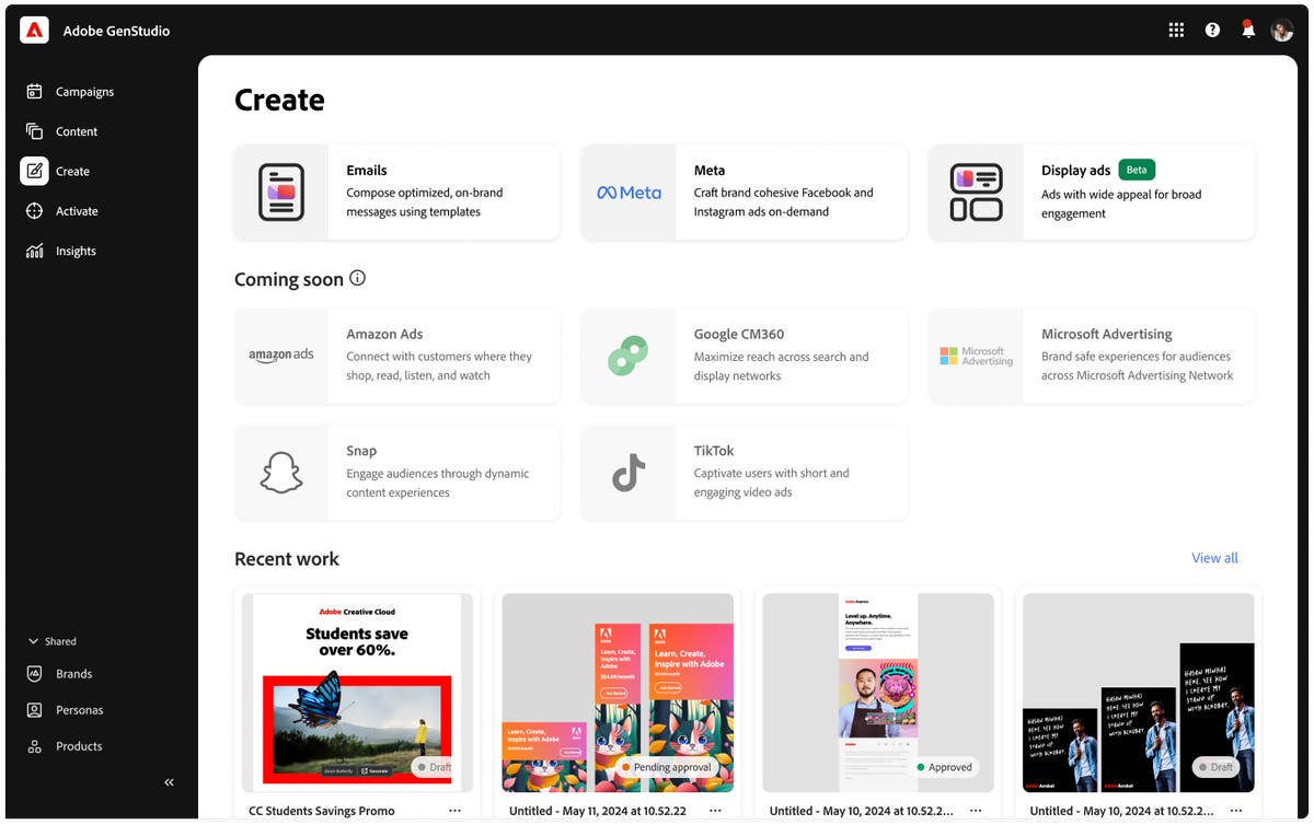Schnellere Umsetzung und Messung von Marketing-Kampagnen dank KI: Adobe launcht GenStudio for