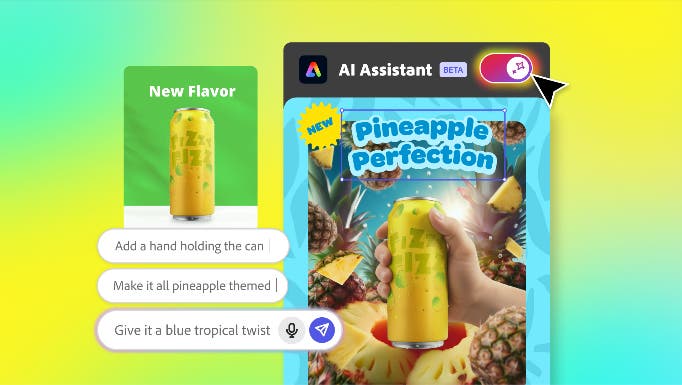 Adobe stellt neuen KI-Assistenten in Adobe Express vor, der mit dialogbasierter Erstellung und