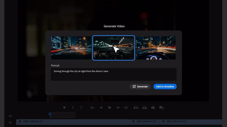 AI for Pro Video – Video editor UI image