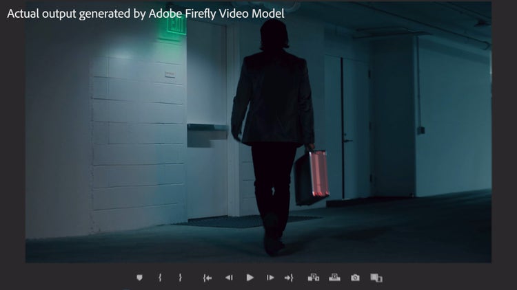 AI for Pro Video – Video timeline after using remove object image