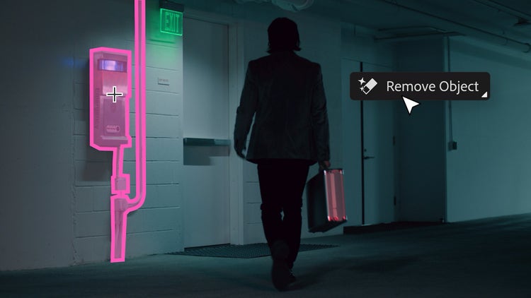 AI for Pro Video – Video frame using remove object selection image