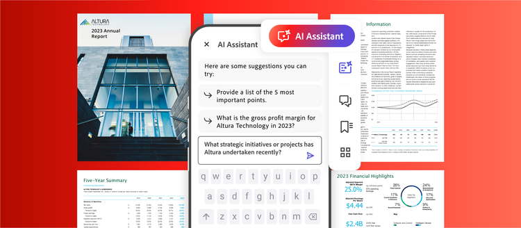 Acrobat AI Assistant for Enterprise – Document with AI field phone image