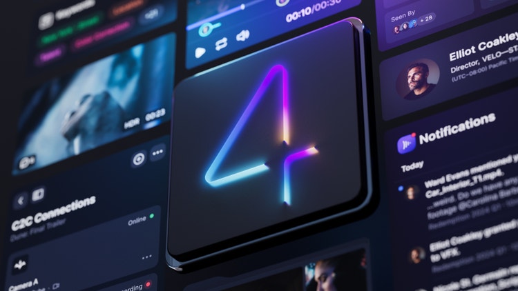 Frame.io – Composite with neon 4 in the center image