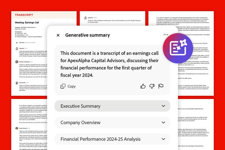 Acrobat AI and Firefly – Document with Generative Summary image