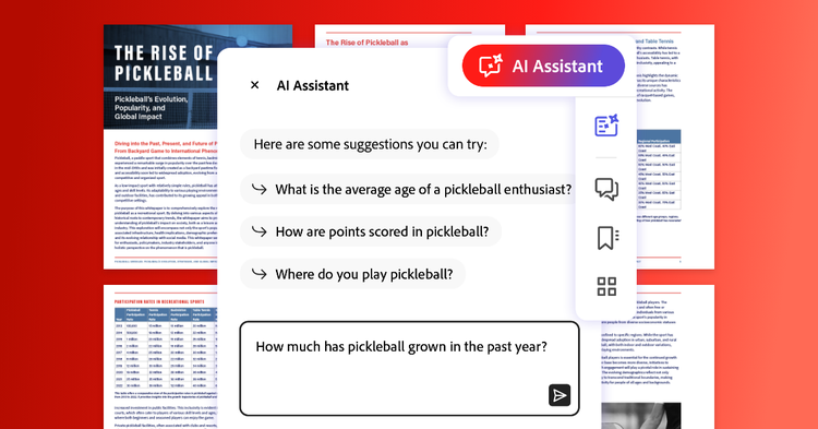 Acrobat AI Assistant – Document with AI prompt image