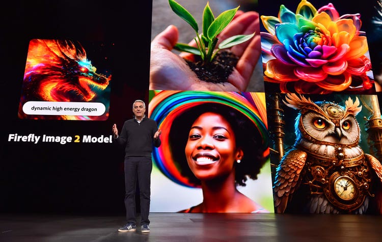 Max 2023 – On stage with Firefly 2 Model background image