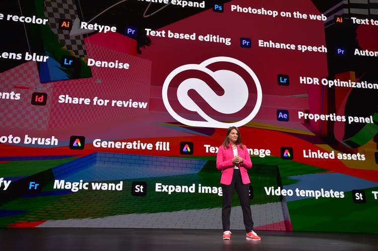 Max 2023 – On stage with product mosaic background image
