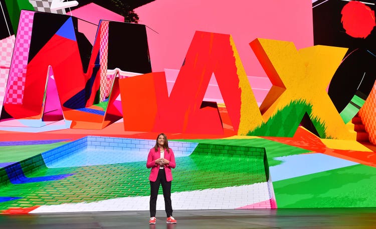 Max 2023 – On stage with Max logo background image