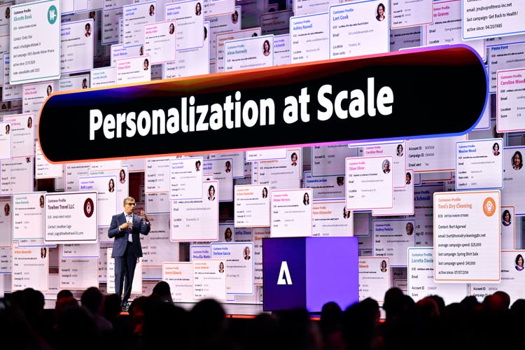 Adobe Summit – On stage with Personalization at Scale graphic image